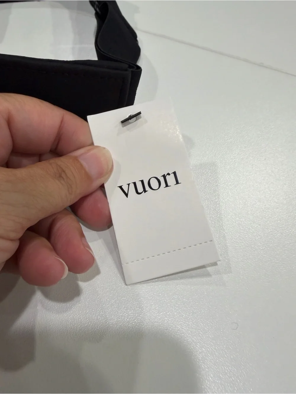 Vuori Topspin Visor 2.0 Adult Women's Men's Black NWT Adjustable Stretch Strap